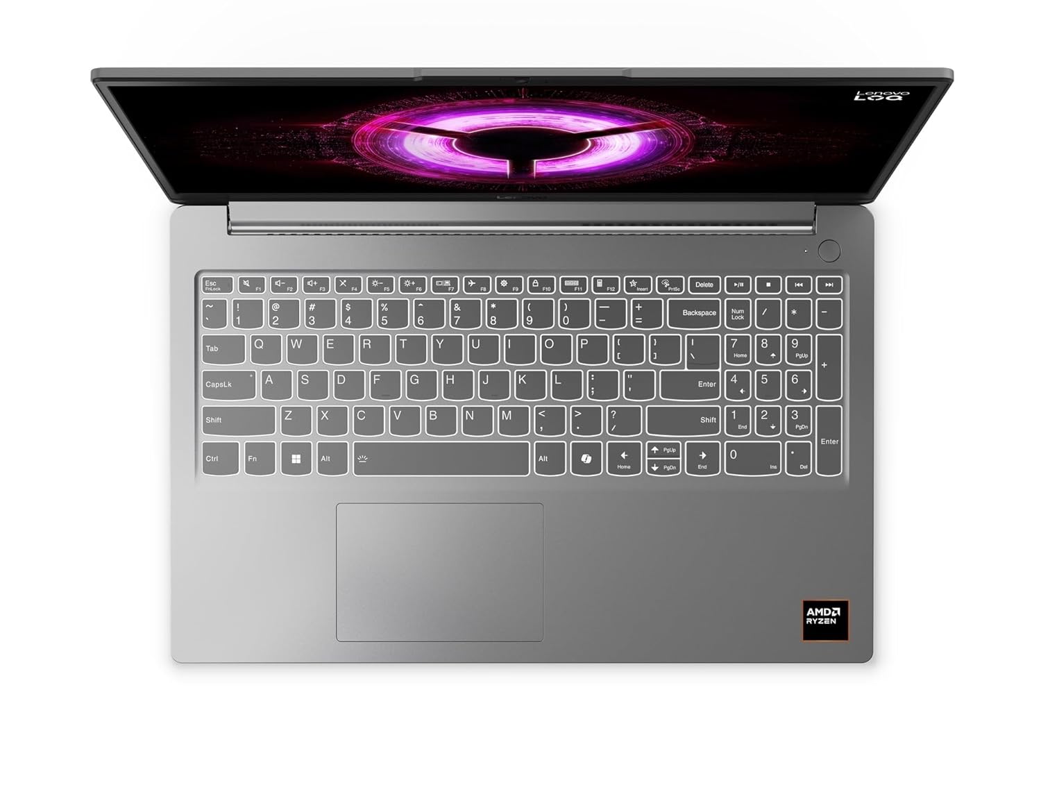 Lenovo LOQ Essential AMD Ryzen 7 7735HS | NVIDIA RTX 4050 6GB (16GB RAM/512GB SSD/144Hz Refresh Rate/15.6" (39.6cm)/Windows 11/Office Home 2024/3 Mon. Game Pass/Grey/1.8Kg), 83S0009TIN Gaming Laptop
