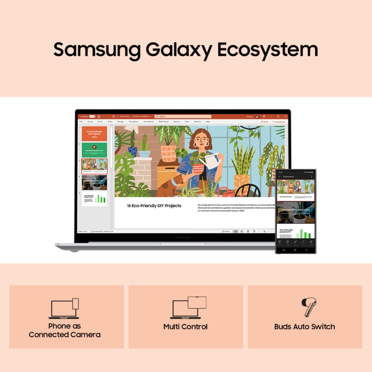 Samsung Galaxy Book 4 15.6" Full HD Screen | Intel Core i7 1355U | 16GB RAM | 512GB SSD | Windows 11 Pro | Backlit KB |RJ45 LAN Port| Fingerprint | Intel Iris XE Graphics | NP754XGJ-LS2IN | Silver