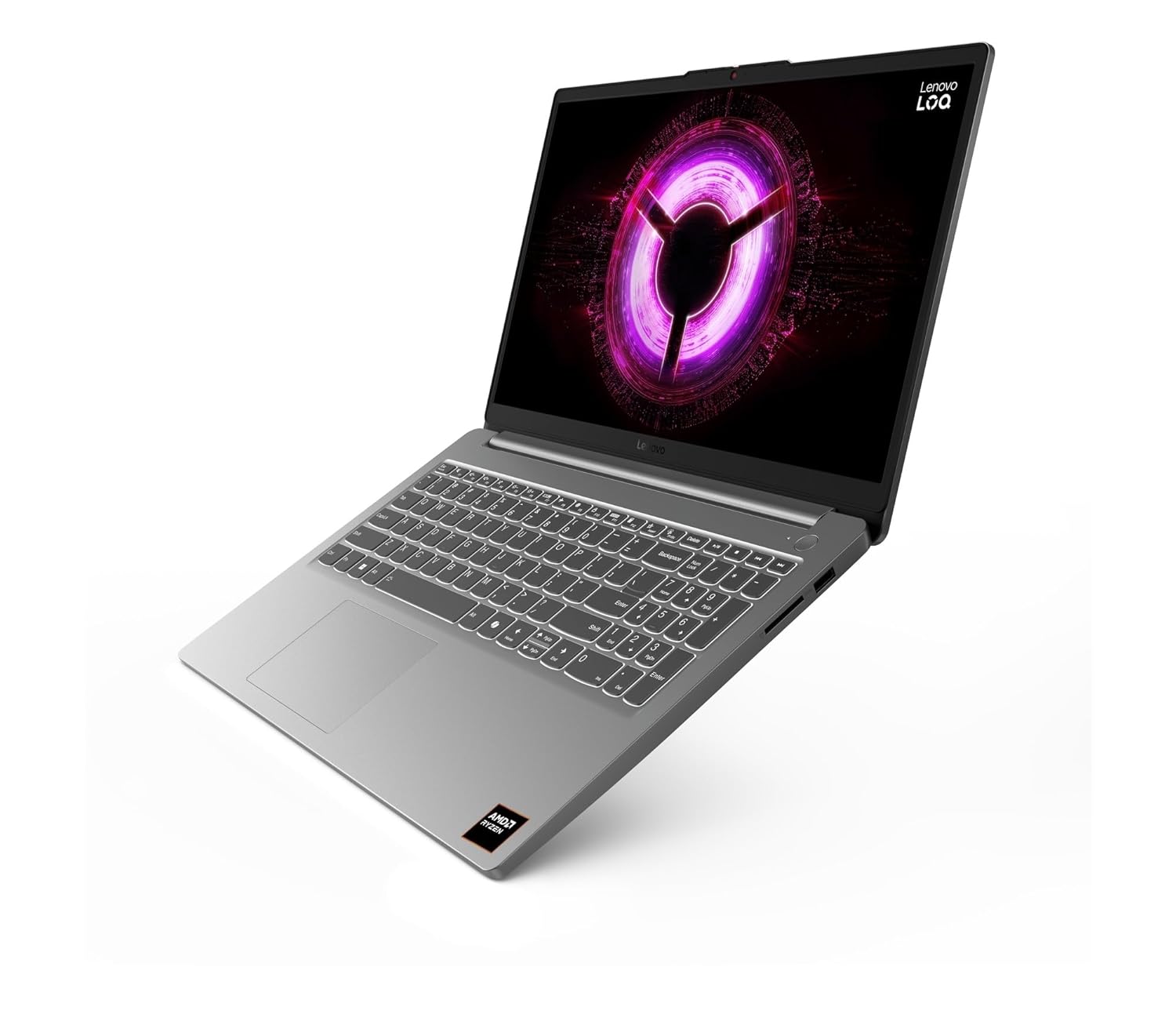 Lenovo LOQ Essential AMD Ryzen 7 7735HS | NVIDIA RTX 4050 6GB (16GB RAM/512GB SSD/144Hz Refresh Rate/15.6" (39.6cm)/Windows 11/Office Home 2024/3 Mon. Game Pass/Grey/1.8Kg), 83S0009TIN Gaming Laptop