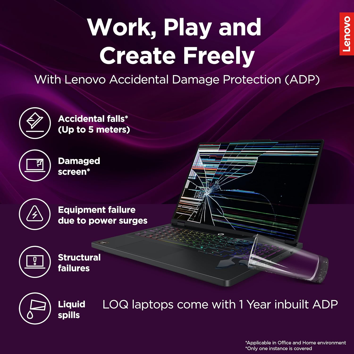 Lenovo LOQ, 13th Gen Intel Core i7 13700HX, RTX 5050-8GB, 16GB RAM, 1TB SSD, FHD, 15.6"/39.6cm, 144Hz, Windows 11, Office 2024, Grey, 2.4Kg, 440 AI Tops, 3 Mon. Game Pass, 83JE00U7IN, AI Gaming Laptop